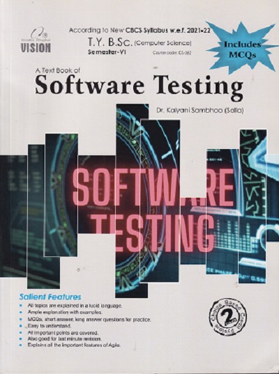 A TEXTBOOK OF SOFTWARE TESTING | DR. KALYANI SAMBHOO ( SALLA) | Vision Books
