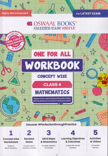ONE FOR ALL WORKBOOK CONCEPTWISE CLASS-4 MATHEMATICS | OSWAAL BOOKS