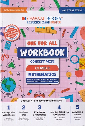 ONE FOR ALL WORKBOOK CONCEPTWISE CLASS-3 MATHEMATICS | OSWAAL BOOKS