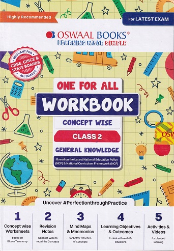 ONE FOR ALL WORKBOOK CONCEPTWISE CLASS-2 GENERAL KNOWLEDGE | OSWAAL BOOKS
