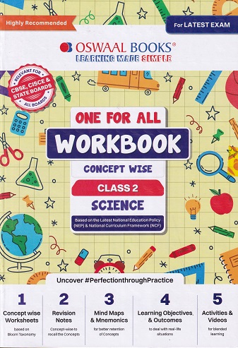 ONE FOR ALL WORKBOOK CONCEPTWISE CLASS-2 SCIENCE | OSWAAL BOOKS