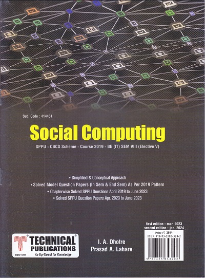 SOCIAL COMPUTING (IT SEM 8) SPPU | I.A. DHOTRE, PRASAD A. LAHARE | TECHNICAL PUBLICATIONS