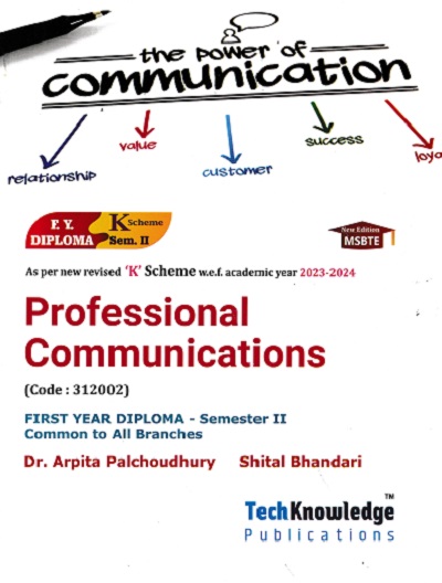 Professional Communications For MSBTE K Scheme Semester 2 Common to All Branches | Dr. Arpita Palchoudhury, Shital Bhandari | TechKnowledge Publications