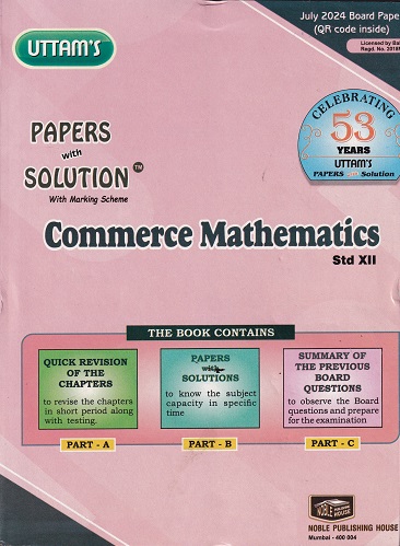UTTAM'S Commerce Mathematics Std. XII / Std. 12TH