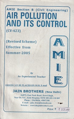AIR POLLUTION AND ITS CONTROL For AMIE Section B |JAIN BROTHERS
