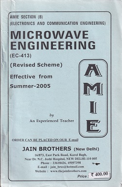 MICROWAVE ENGINEERING | JAIN BROTHERS
