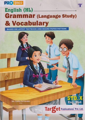 ENGLISH HL GRAMMAR LANGUAGE STUDY & VOCABULARY STD 10TH | COLLIN FERNANDES | TARGET