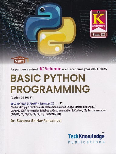 BASIC PYTHON PROGRAMMING | DR SUVARNA SHRIKE PANSAMBAL | TECHKNOWLEDGE