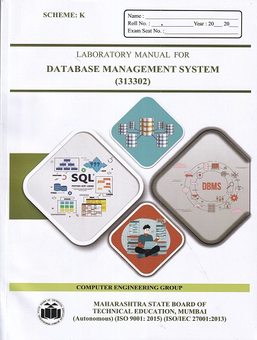LABORATORY MANUAL FOR DATABASE MANAGEMENT SYSTEM - MSBTE K SCHEME | BRILLIANT