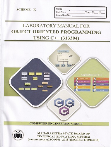 LABORATORY MANUAL FOR OBJECT ORIENTED PROGRAMMING USING C++ - MSBTE K SCHEME | BRILLIANT