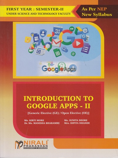 INTRODUCTION TO GOOGLE APPS 2 for First Year B.Sc. (Computer Science) : Semester 2