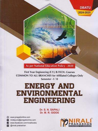 ENERGY & ENVIRONMENTAL ENGINEERING for Semester 1 And 2 (DBATU) First Year Degree Course In Engineering