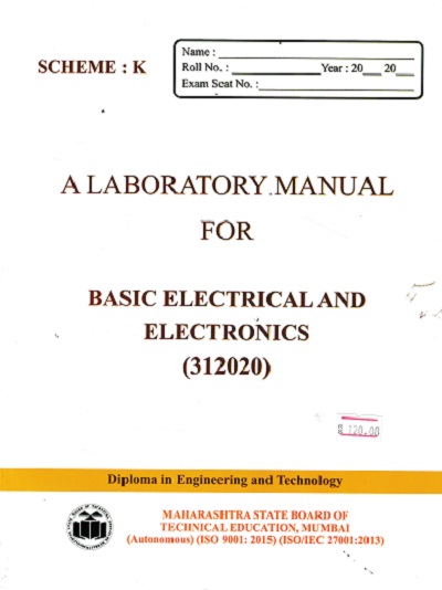 A Laboratory Manual For BASIC ELECTRICAL & ELECTRONICS 312020
