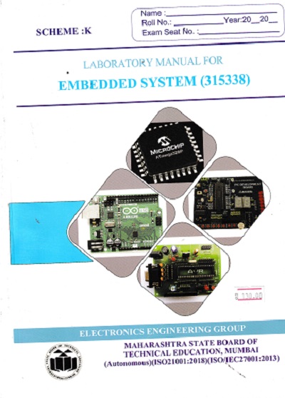 LABORATORY MANUAL FOR EMBEDDED SYSTEM (315338)