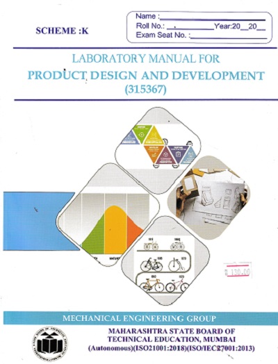 LABORATORY MANUAL FOR PRODUCT DESIGN AND DEVELOPMENT (315367)