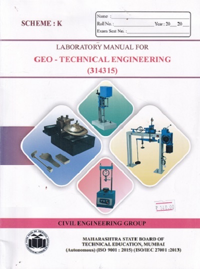 LABORATORY MANUAL FOR GEO-TECHNICAL ENGINEERING (314315)