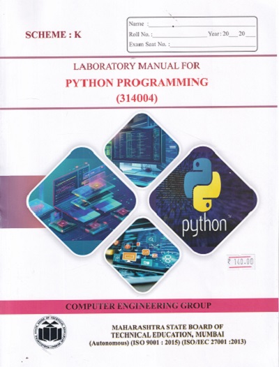LABORATORY MANUAL FOR PYTHON PROGRAMMING (314004)