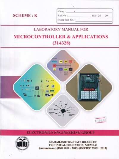 LABORATORY MANUAL FOR MICROCONTROLLER AND APPLICATION(314328)