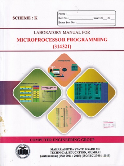 LABORATORY MANUAL FOR MICROPROCESSOR PROGRAMMING(314321)