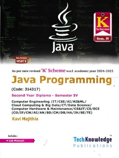 JAVA PROGRAMMING For MSBTE K Scheme Semester 4 | RAVI MAJITHIA
