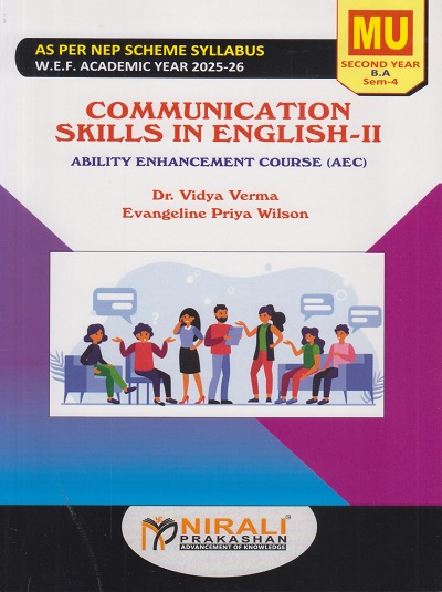 COMMUNICATION SKILLS IN ENGLISH 2 for MU SY BA Semester 4 | Dr. Vidya Verma | Nirali Prakashan